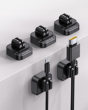 Lamicall Cable Spring Holder Clips, Adjustable Cord Clip Organizer for Desk - Wire Cord Holder Organizer Management